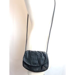 Vintage Fossil Leather Ruched Mini crossbody bag